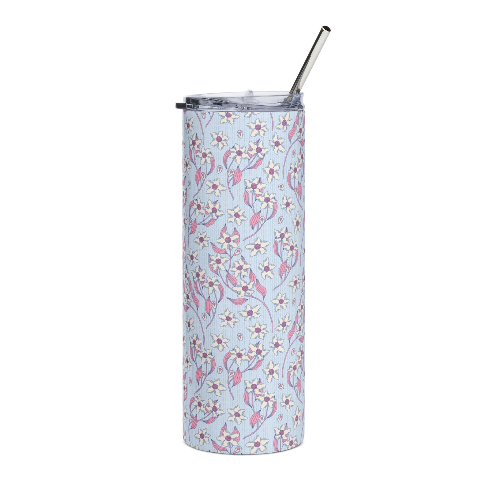 Pastel Sea Blooms 20oz Floral Stainless Steel Tumbler Travel Cup