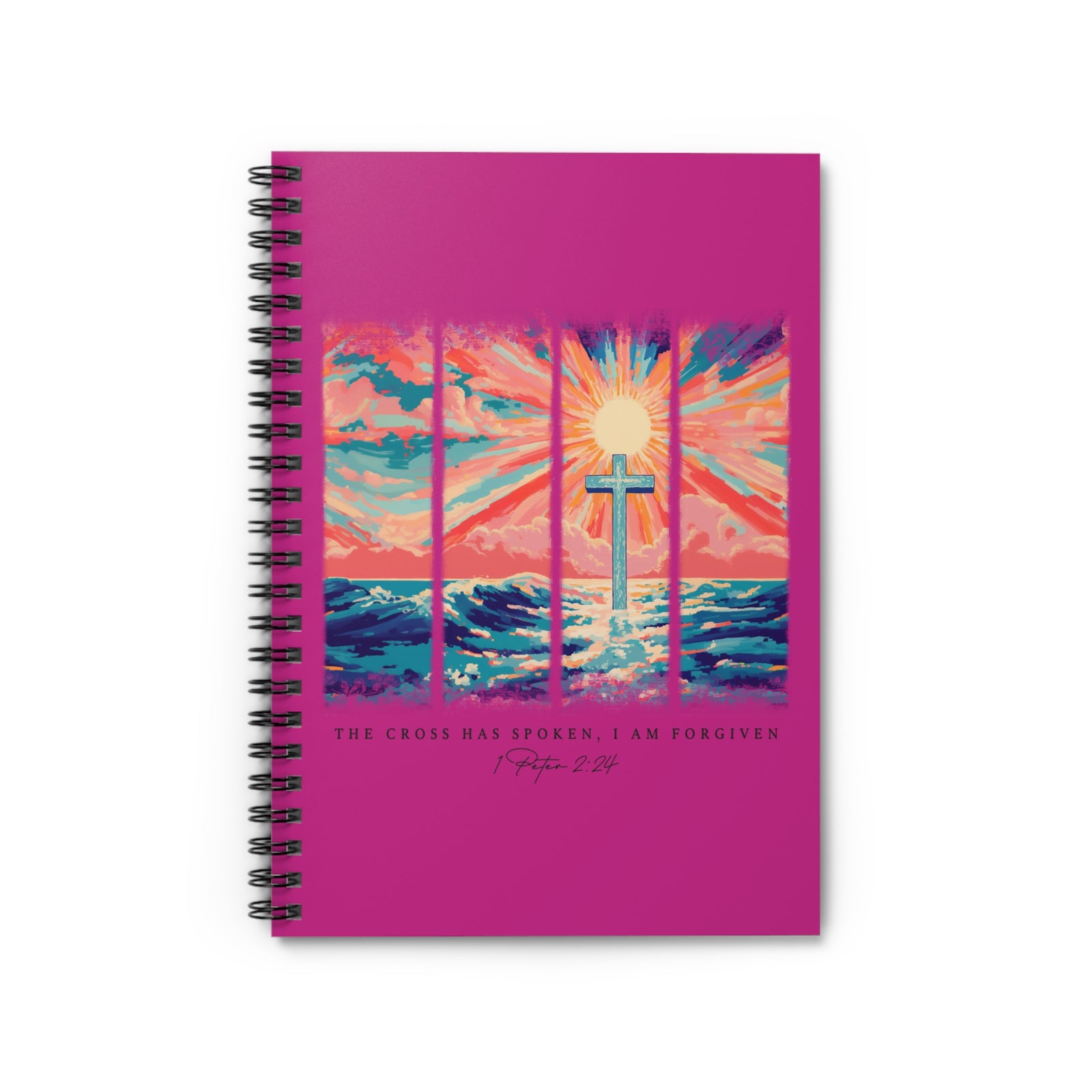 The Cross Has Spoken I Am Forgiven Christian Spiral Notebook Ruled Journal