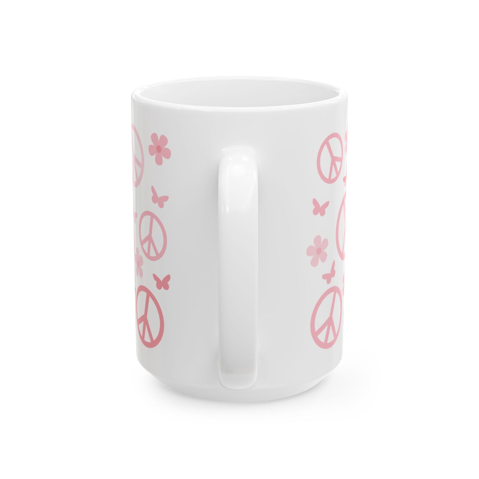 Boho Peace Cute Ceramic Mug Coffee Cup (11oz & 15oz)