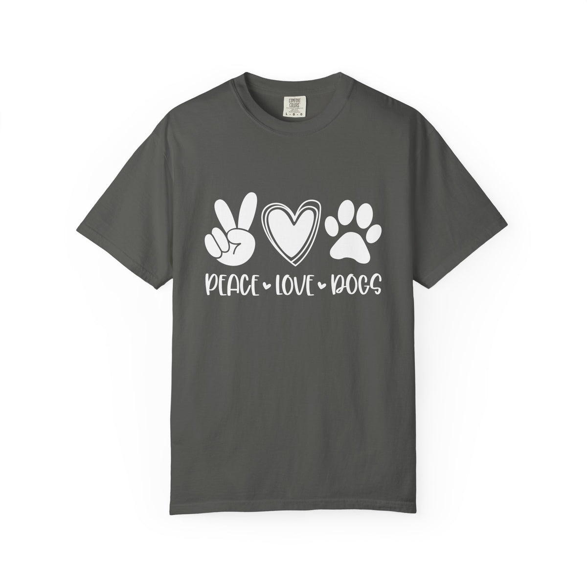 Peace Love Dogs T-Shirt Cute Dog Mom Graphic Tee