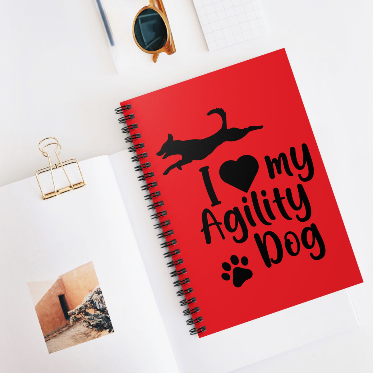 I Love My Agility Dog Spiral Notebook Ruled Notes for Dog Agility Trainers
