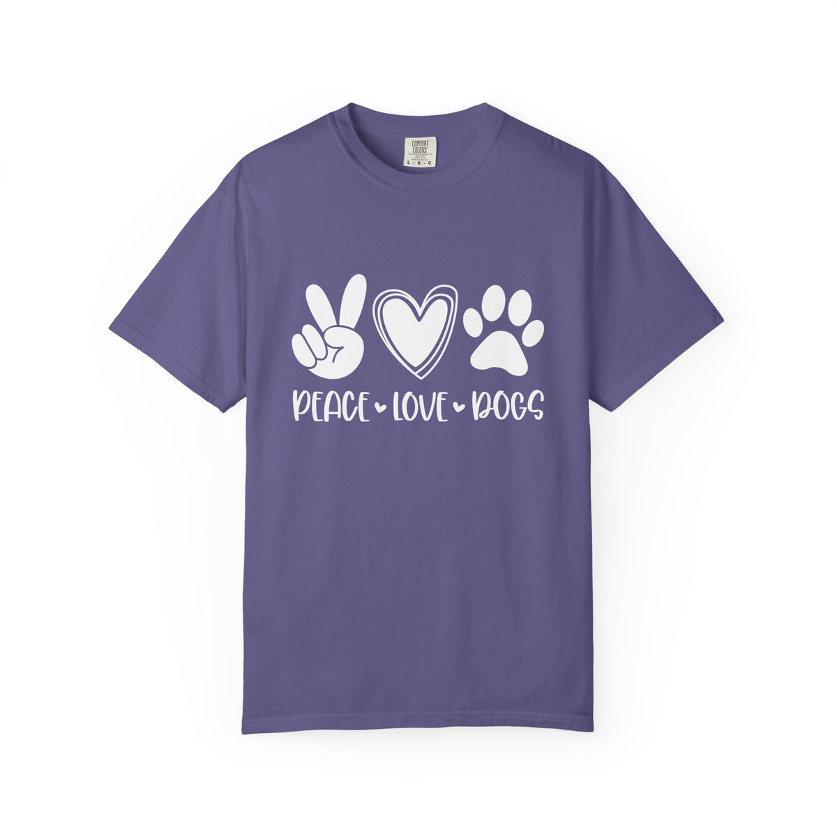 Peace Love Dogs T-Shirt Cute Dog Mom Graphic Tee
