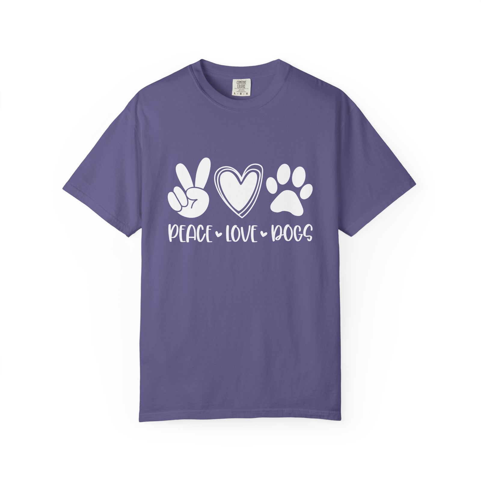 Peace Love Dogs T-Shirt Cute Dog Mom Graphic Tee