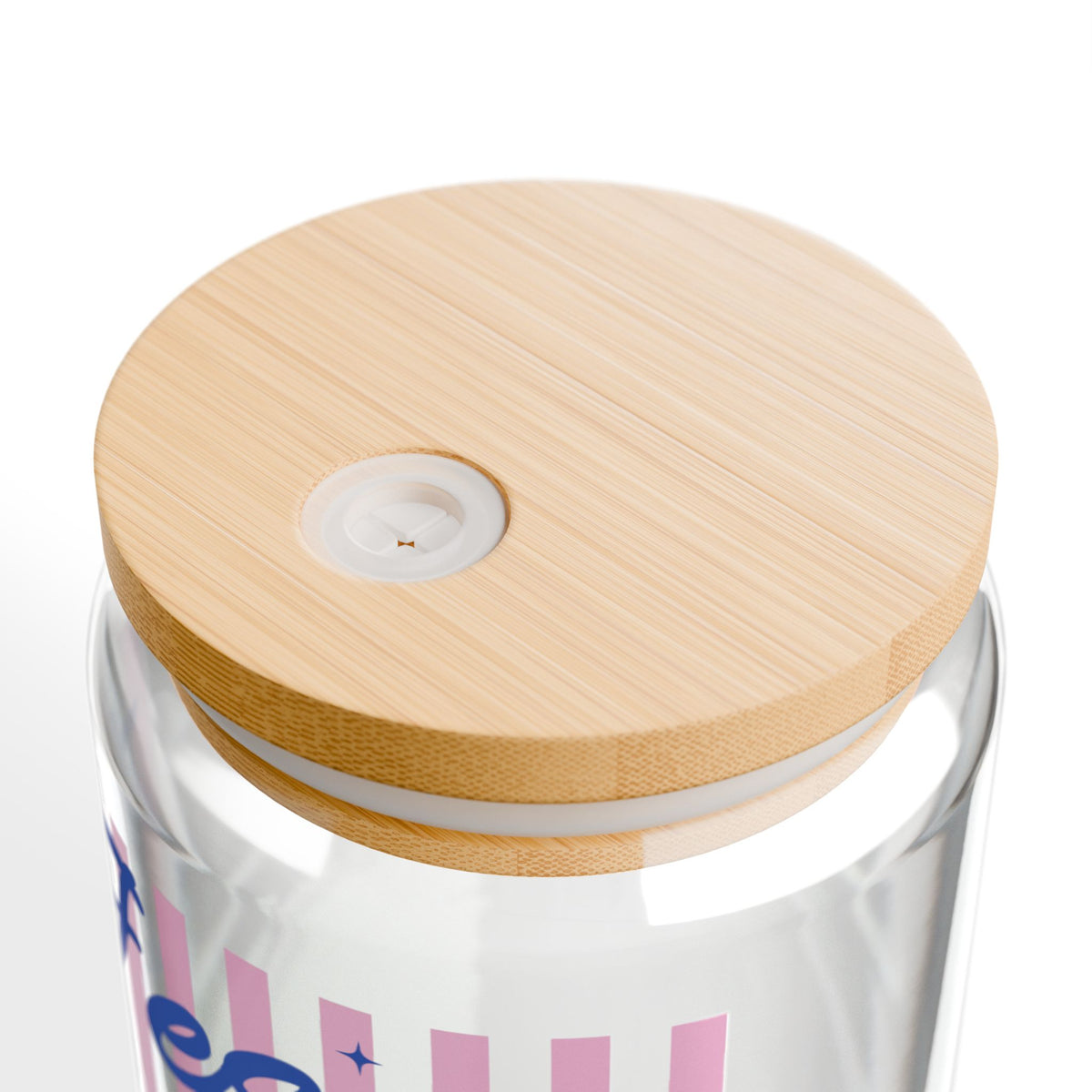 Jesus Made Her a Mama Sipper Glass 16oz Reusable Drink Jar with Lid & Straw