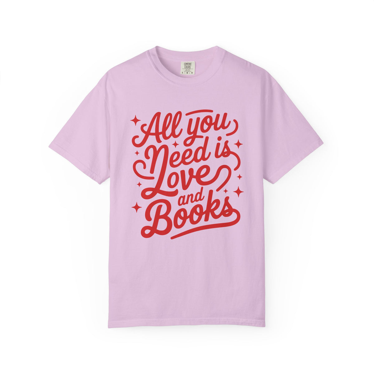 All You Need is Love and Books Book Lovers Graphic T-Shirt Unisex Short Sleeve Tee - Sydney So Sweet