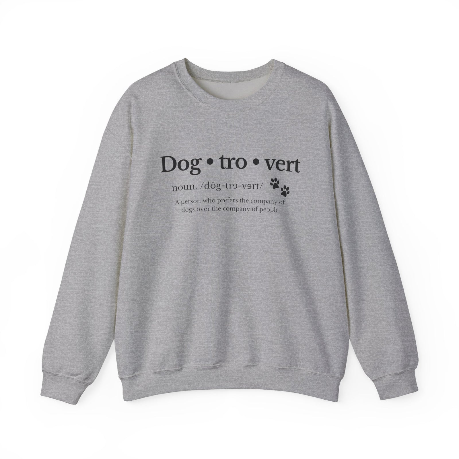 Dog-tro-vert Dog Lover Unisex Heavy Blend Cozy Crewneck Sweatshirt - Sydney So Sweet