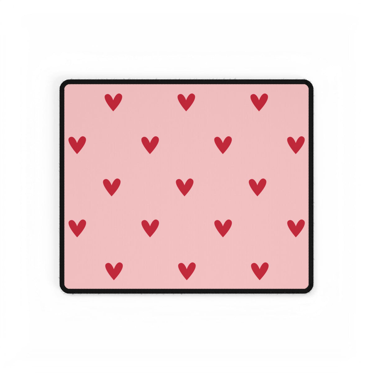 Pink Heart Pattern Desk Mat