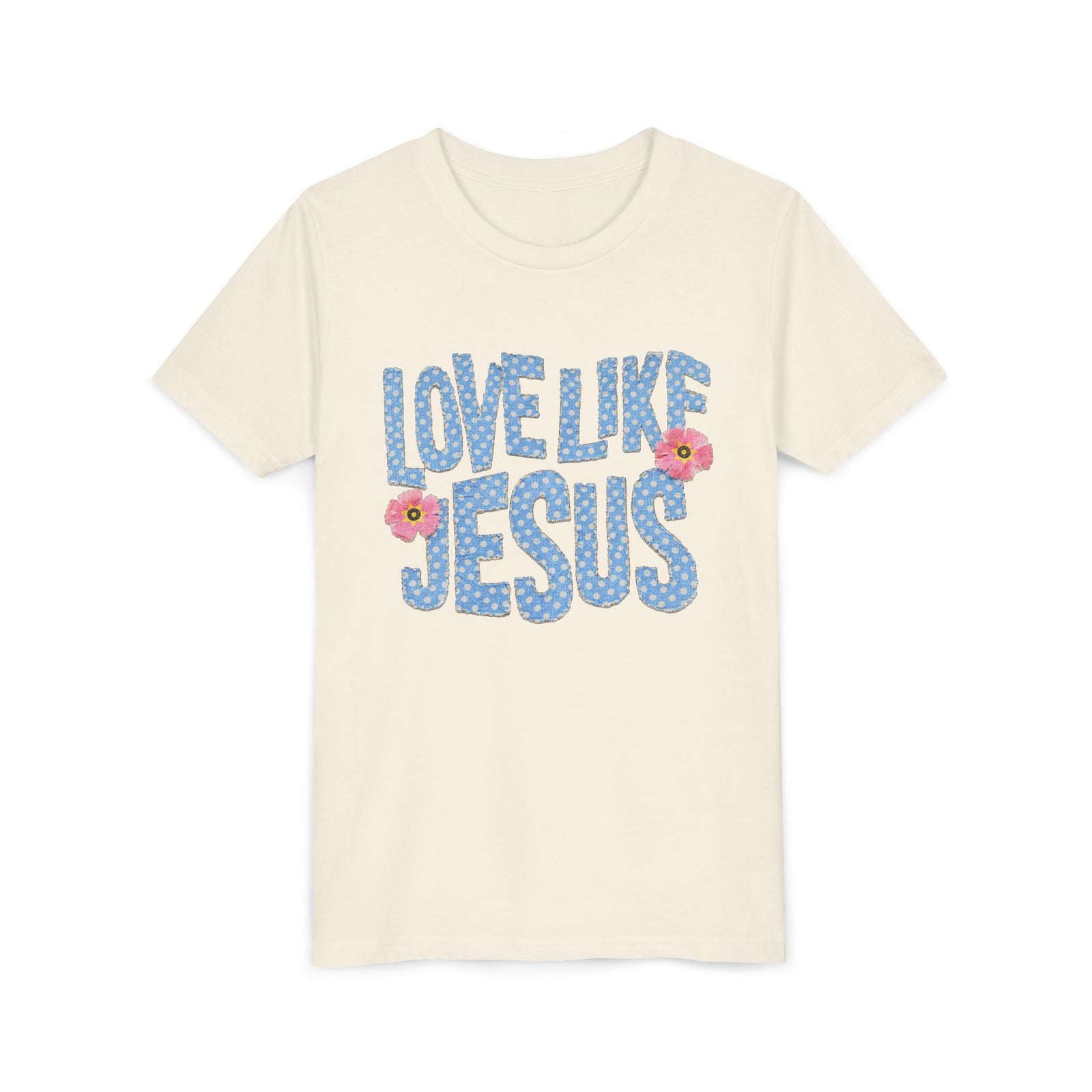 Love Like Jesus Kids T-Shirt Cute Polka Dot Youth Christian Graphic Tee