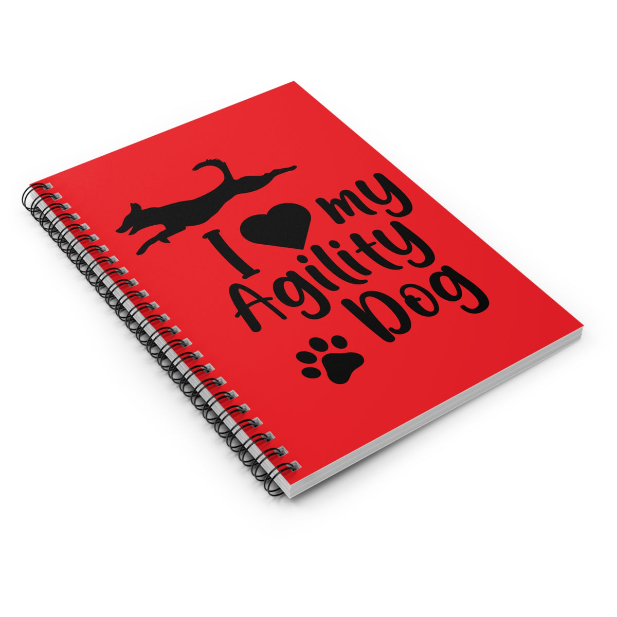 I Love My Agility Dog Spiral Notebook Ruled Notes for Dog Agility Trainers