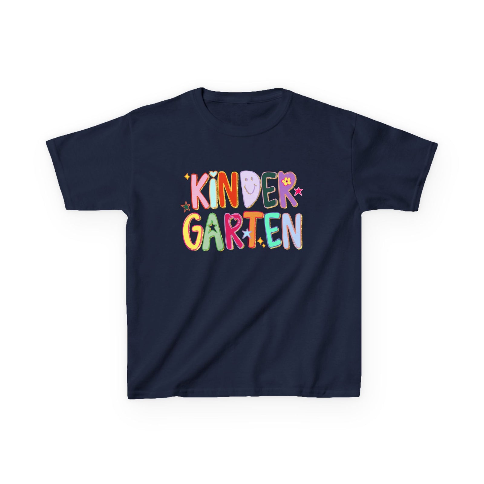 Kindergarten Kids T-Shirt Cute & Colorful Back to School Grade K Tee