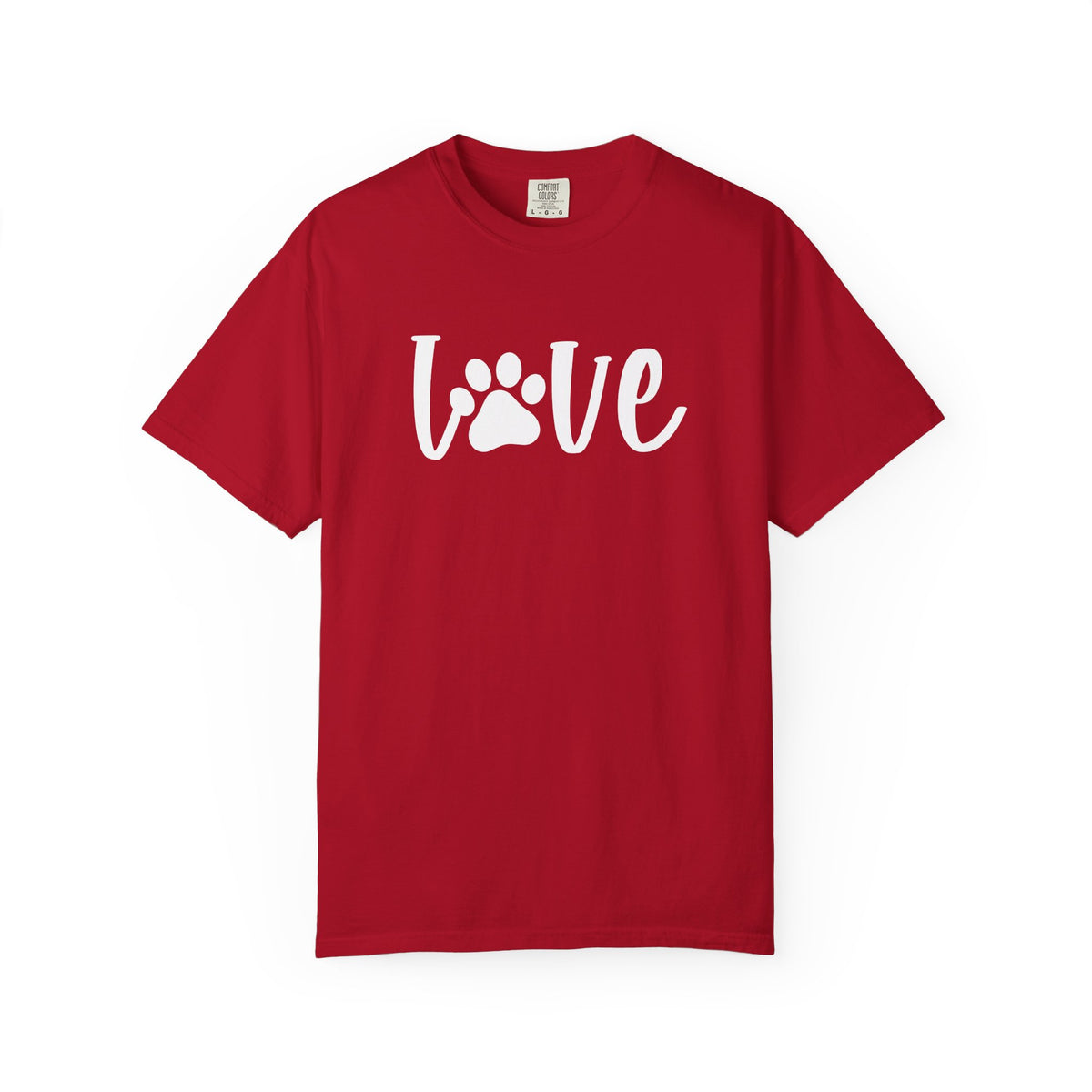 Love Paw T-Shirt Valentine's Day Cute Pet Lover Graphic Unisex Short Sleeve Tee