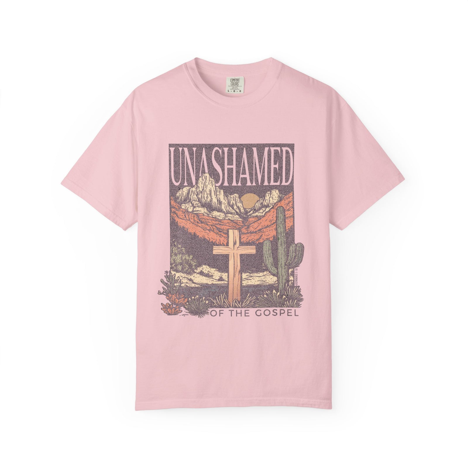 Unashamed of the Gospel T‑Shirt Distressed Desert Christian Tee