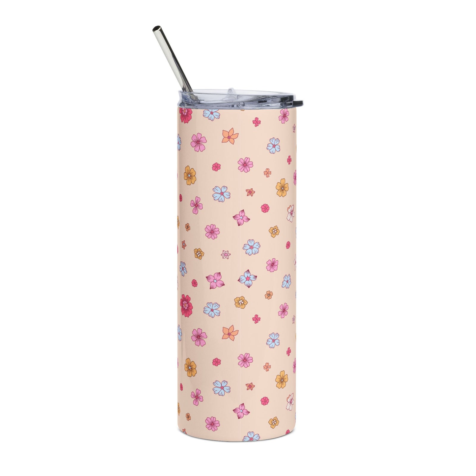 Petite Blooms 20oz Floral Stainless Steel Tumbler Insulated Travel Cup