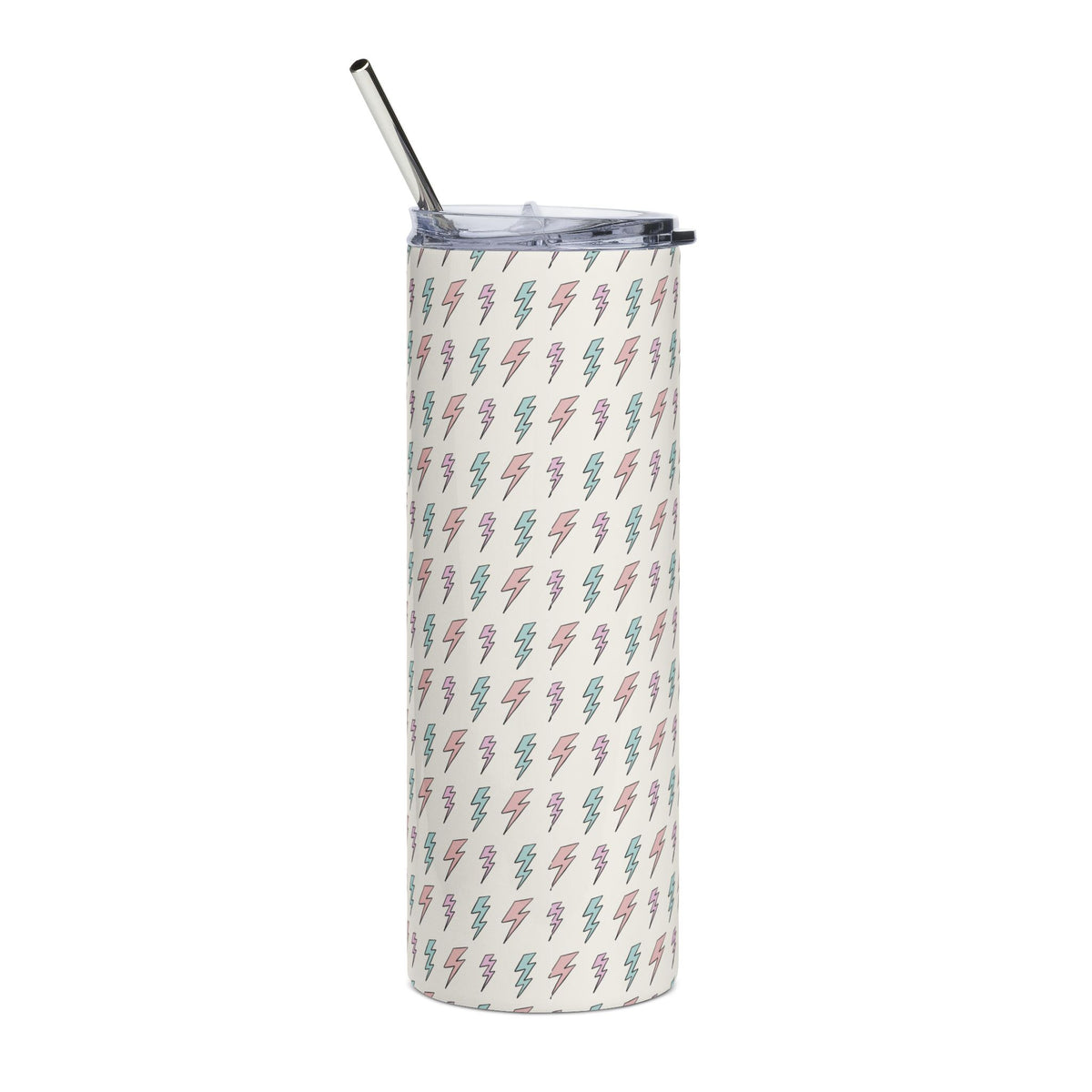 Pastel Lightning Bolt 20oz  Stainless Steel Tumbler Insulated Travel Cup