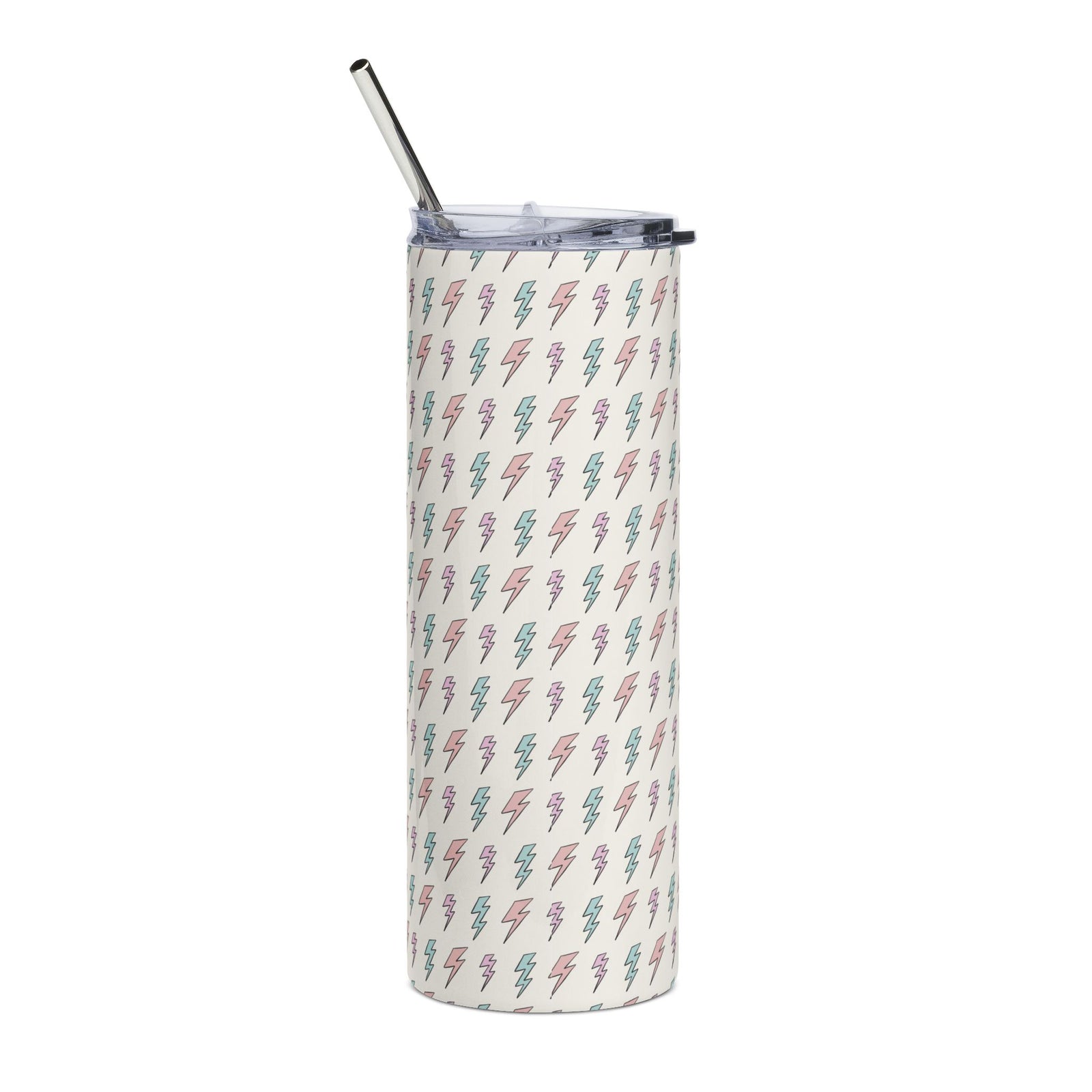 Pastel Lightning Bolt 20oz  Stainless Steel Tumbler Insulated Travel Cup