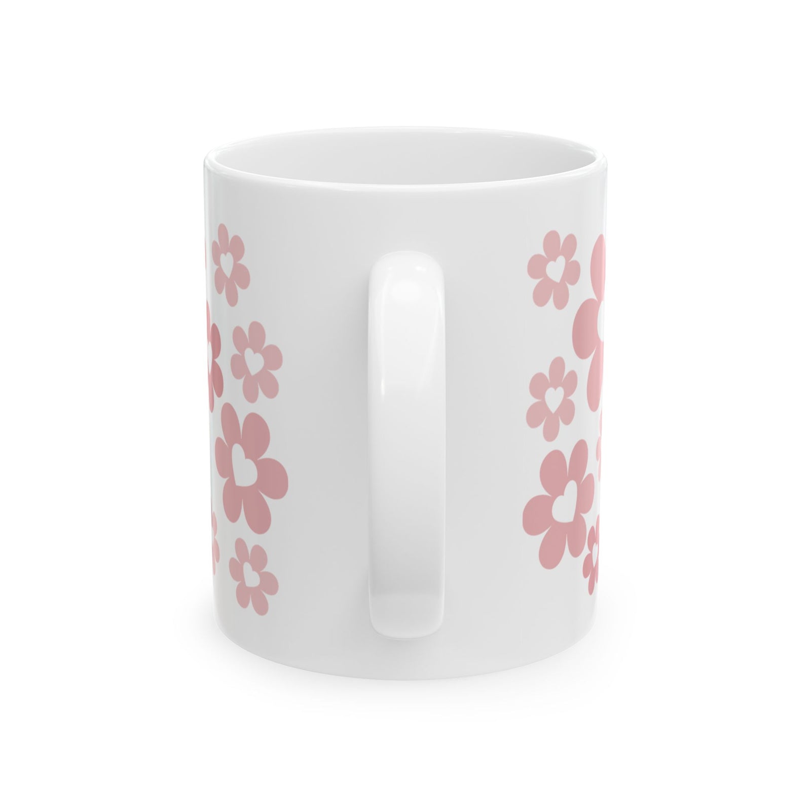 Bouquet of Love Mug — Pink Retro Floral Coffee Cup (11oz, 15oz)