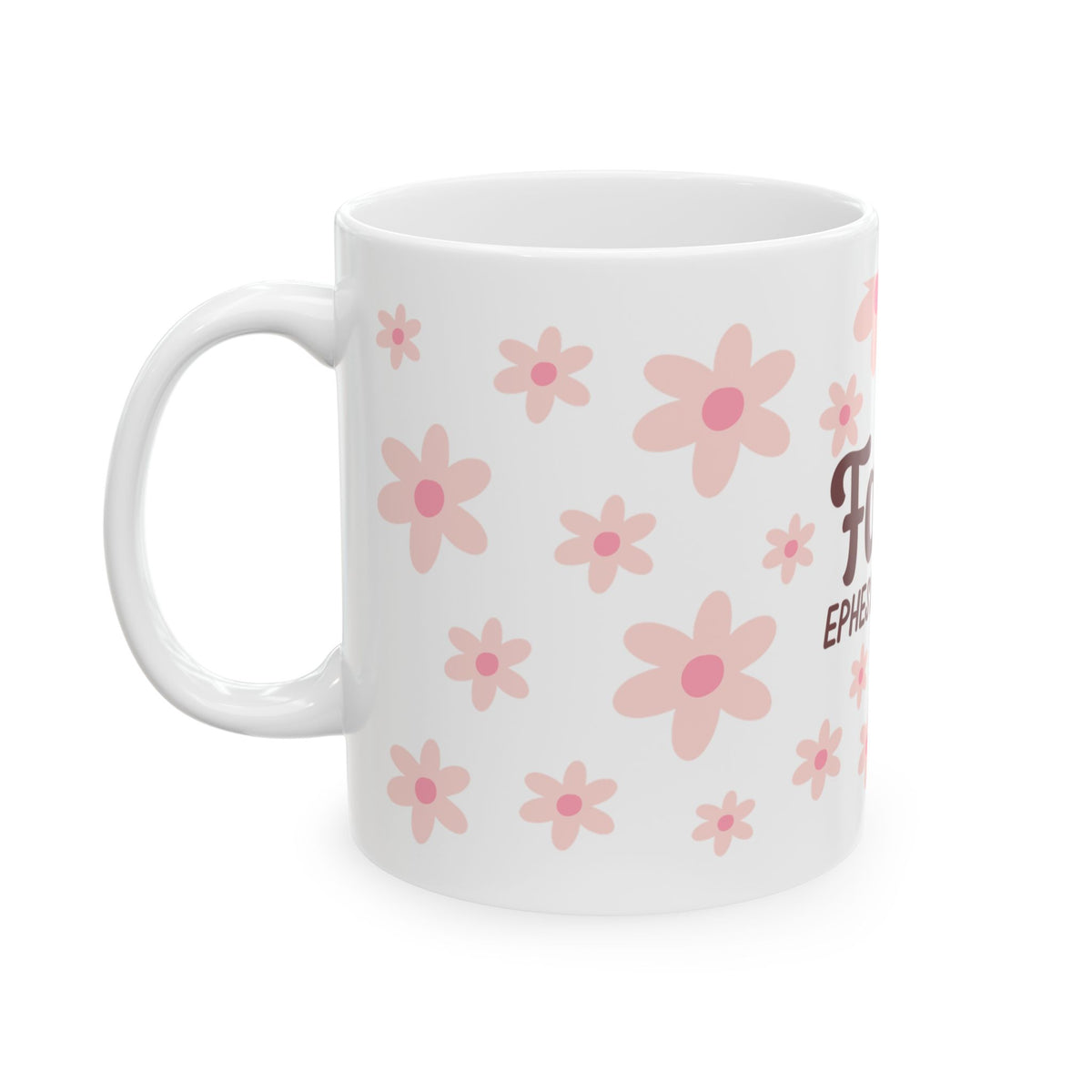 Faith Ephesians 2:8 Floral Ceramic Mug — Inspirational Christian Coffee Cup (11oz, 15oz)