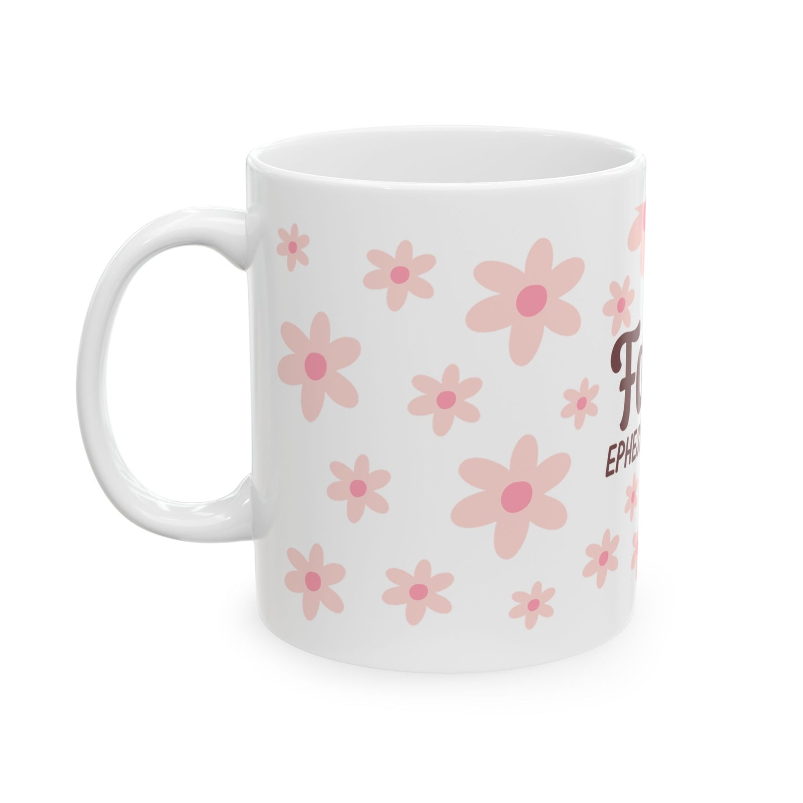 Faith Ephesians 2:8 Floral Ceramic Mug — Inspirational Christian Coffee Cup (11oz, 15oz)