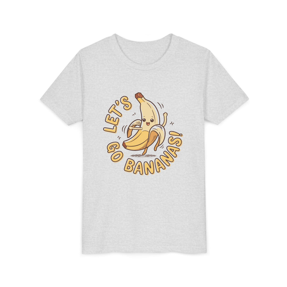 Lets Go Bananas Kids T-Shirt Cute Dancing Kawaii Banana Graphic Tee