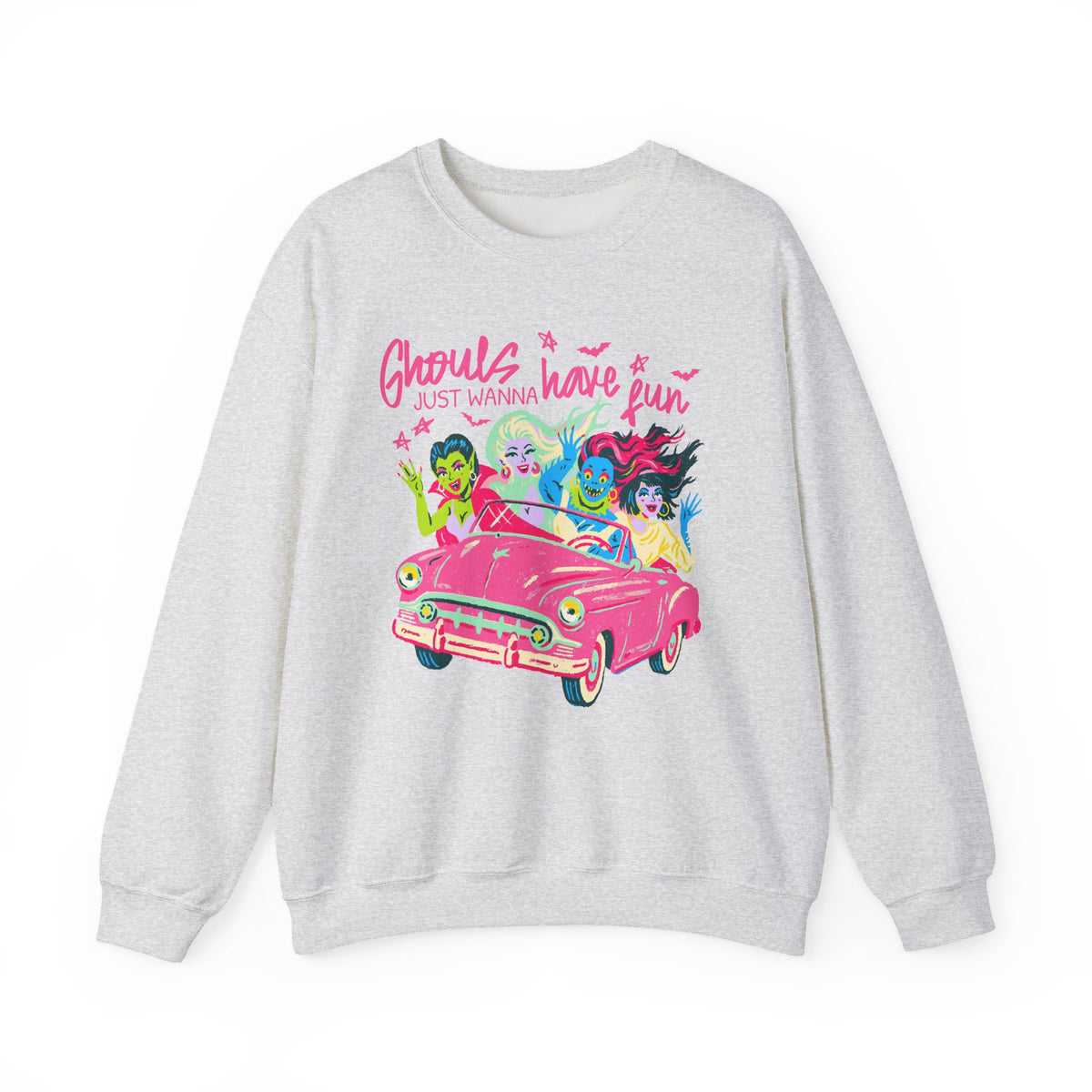 Ghouls Just Wanna Have Fun Halloween Monsters Sweatshirt Fun Graphic Tee Pullover