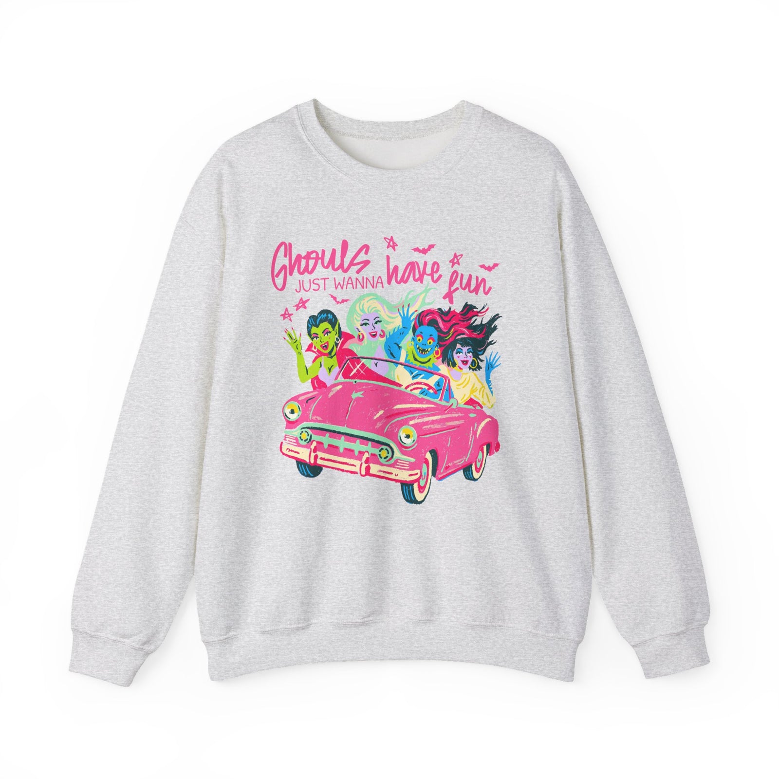 Ghouls Just Wanna Have Fun Halloween Monsters Sweatshirt Fun Graphic Tee Pullover