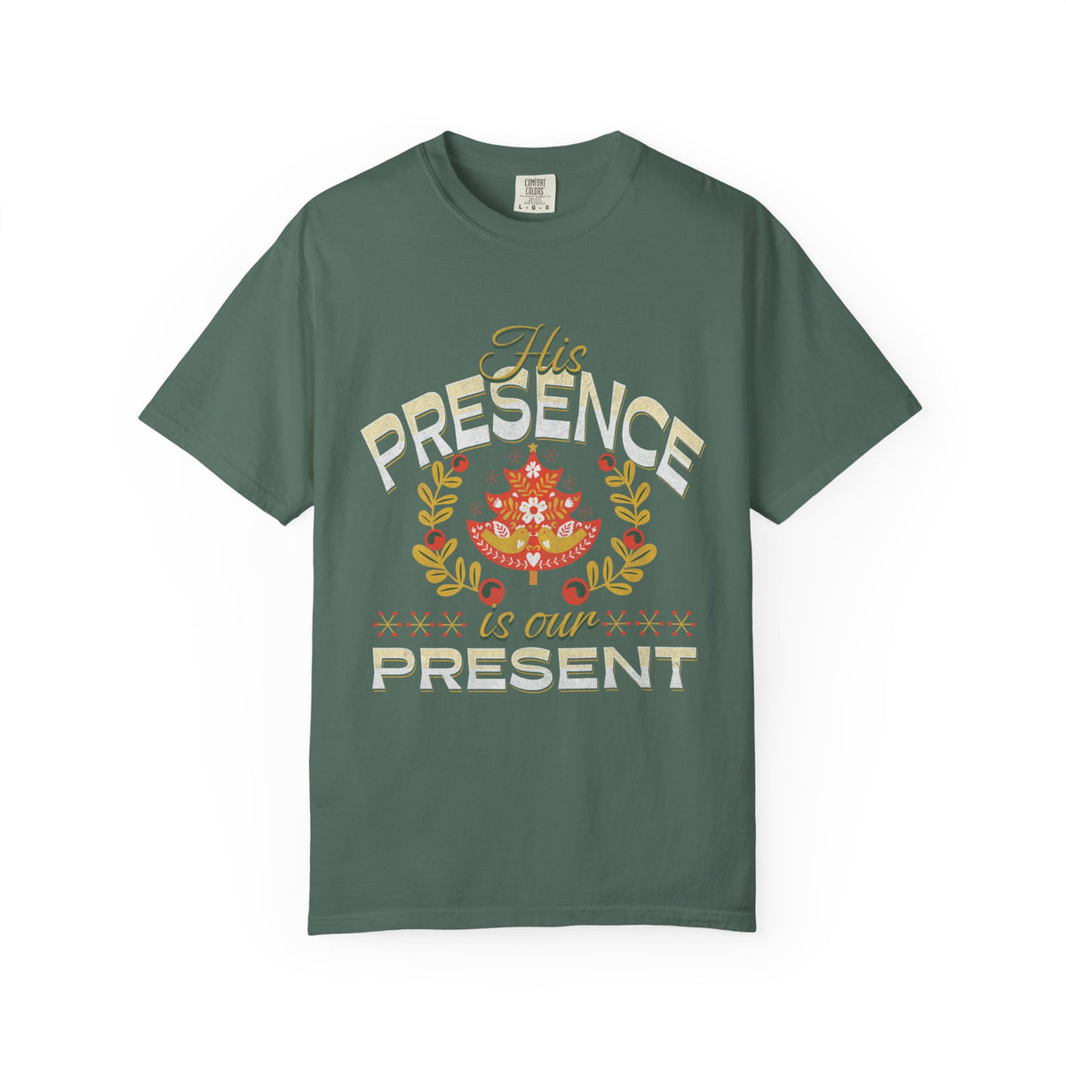 His Presence is our Present T-Shirt Christian Christmas Graphic Tee