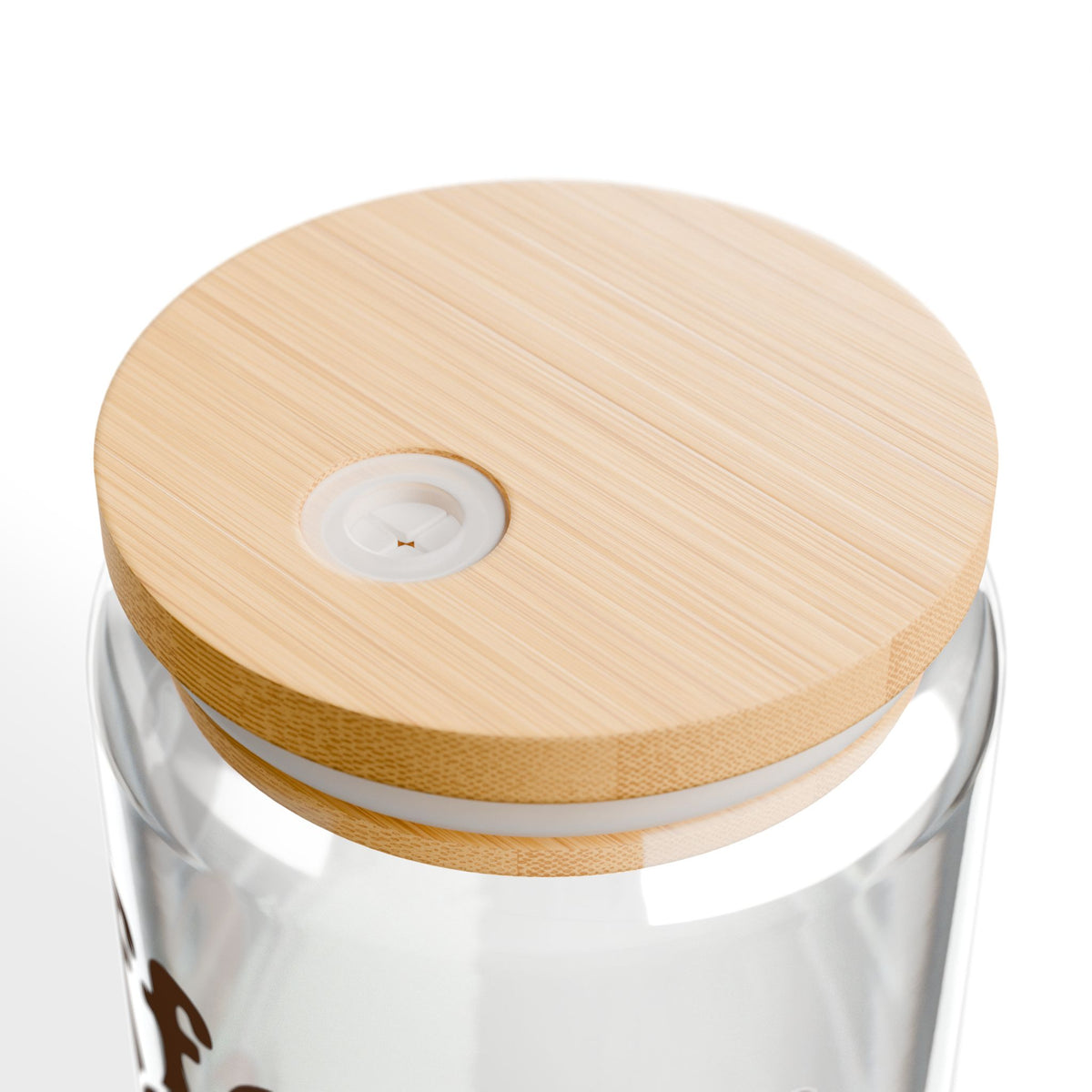 Caffeine Smile Sipper Glass 16oz Reusable Drink Jar with Lid & Straw