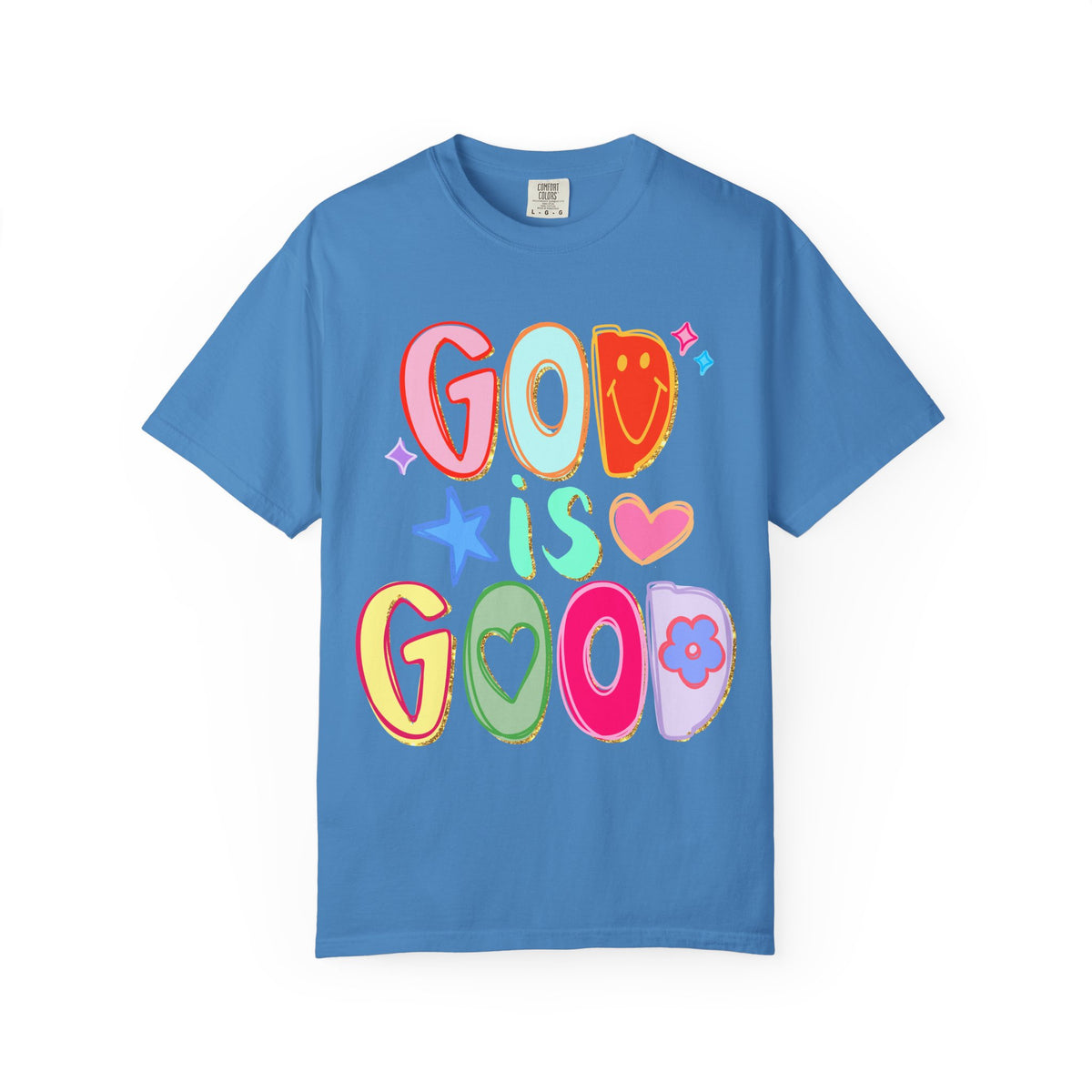 God Is Good T-Shirt Colorful Cute Faith Graphic Tee