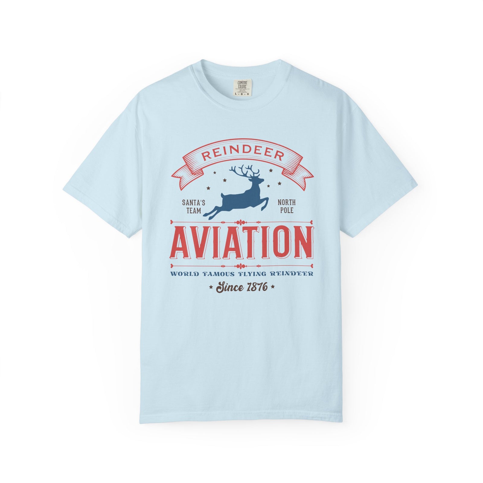 Reindeer Aviation Holiday Tee Vintage Charm Unisex Christmas T-Shirt - Sydney So Sweet