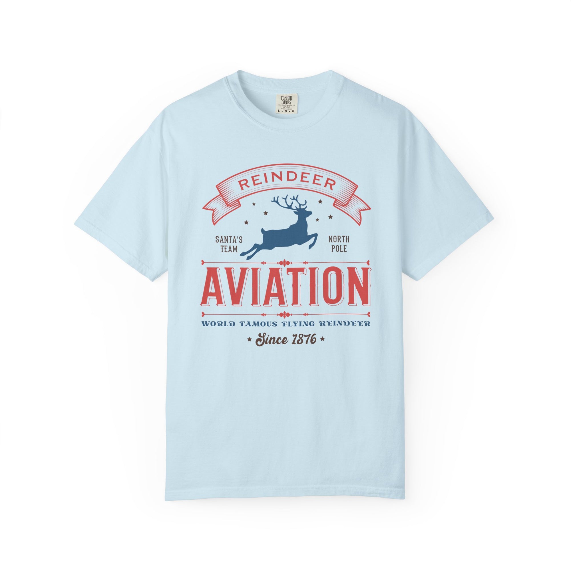 Reindeer Aviation Holiday Tee Vintage Charm Unisex Christmas T-Shirt - Sydney So Sweet