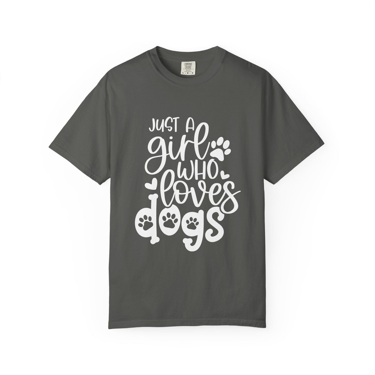 Just a Girl Who Loves Dogs T-Shirt Cute Dog Mom Graphic Tee