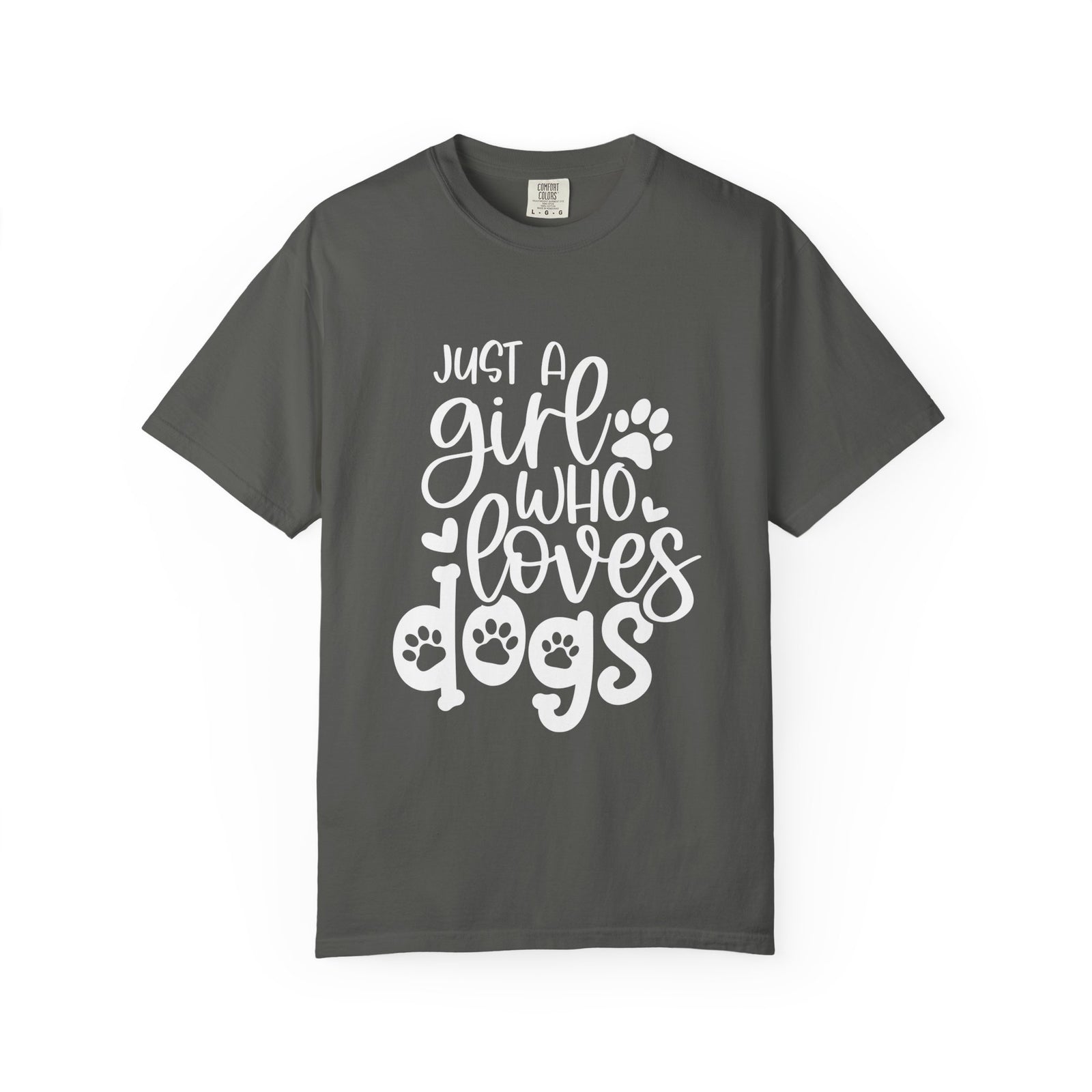 Just a Girl Who Loves Dogs T-Shirt Cute Dog Mom Graphic Tee