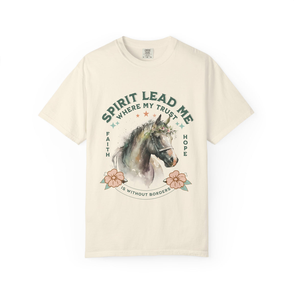 Spirit Lead Me Horse T-Shirt Faith & Hope Christian Graphic Tee