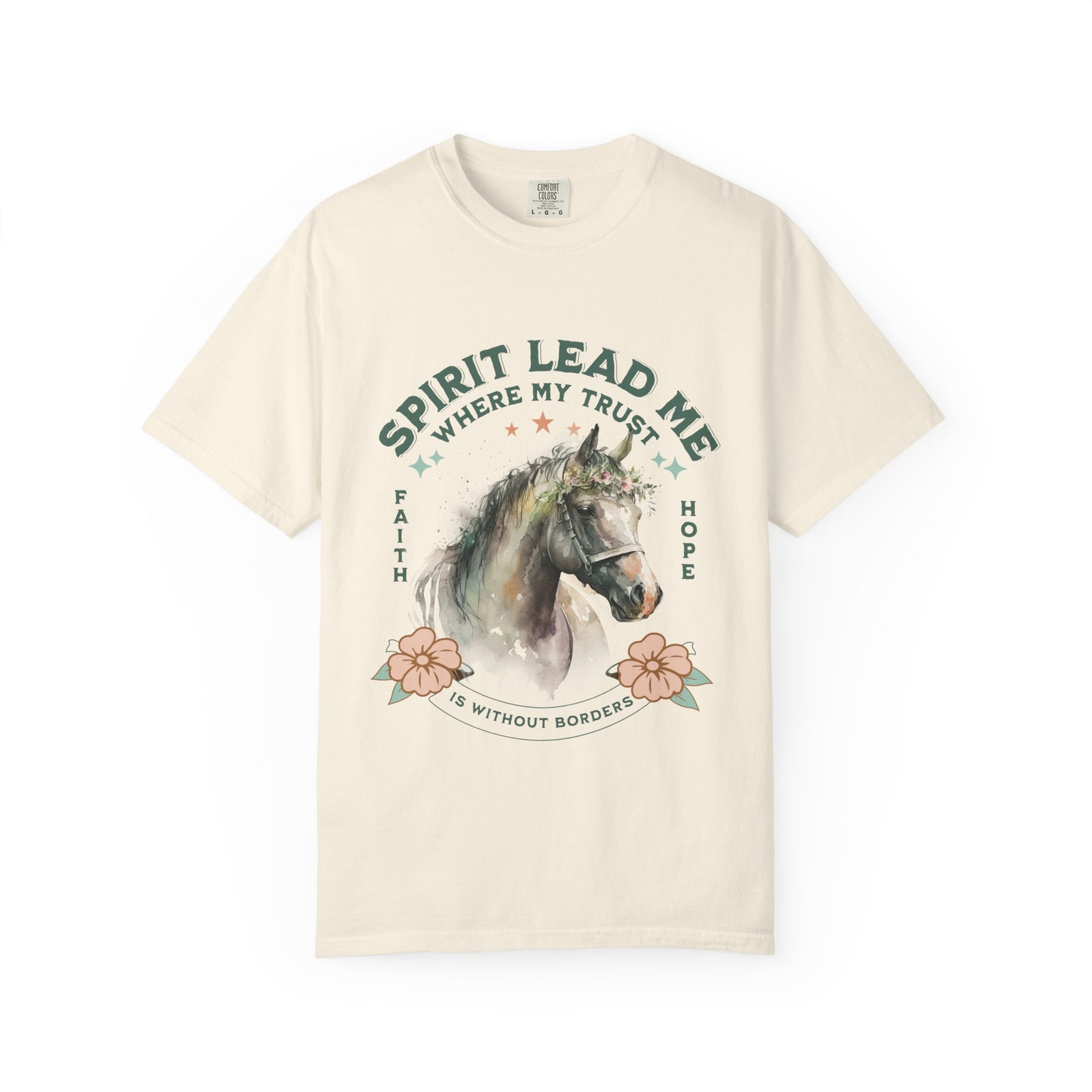 Spirit Lead Me Horse T-Shirt Faith & Hope Christian Graphic Tee