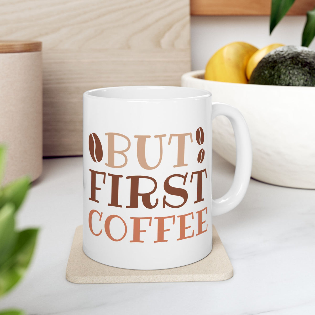 Best First Coffee Cute Ceramic Mug Coffee Cup (11oz & 15oz)