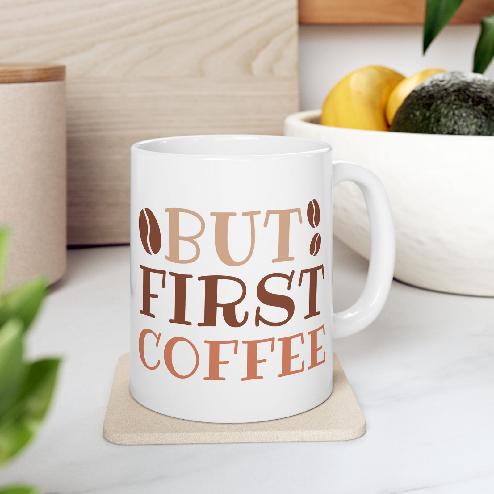 Best First Coffee Cute Ceramic Mug Coffee Cup (11oz & 15oz)