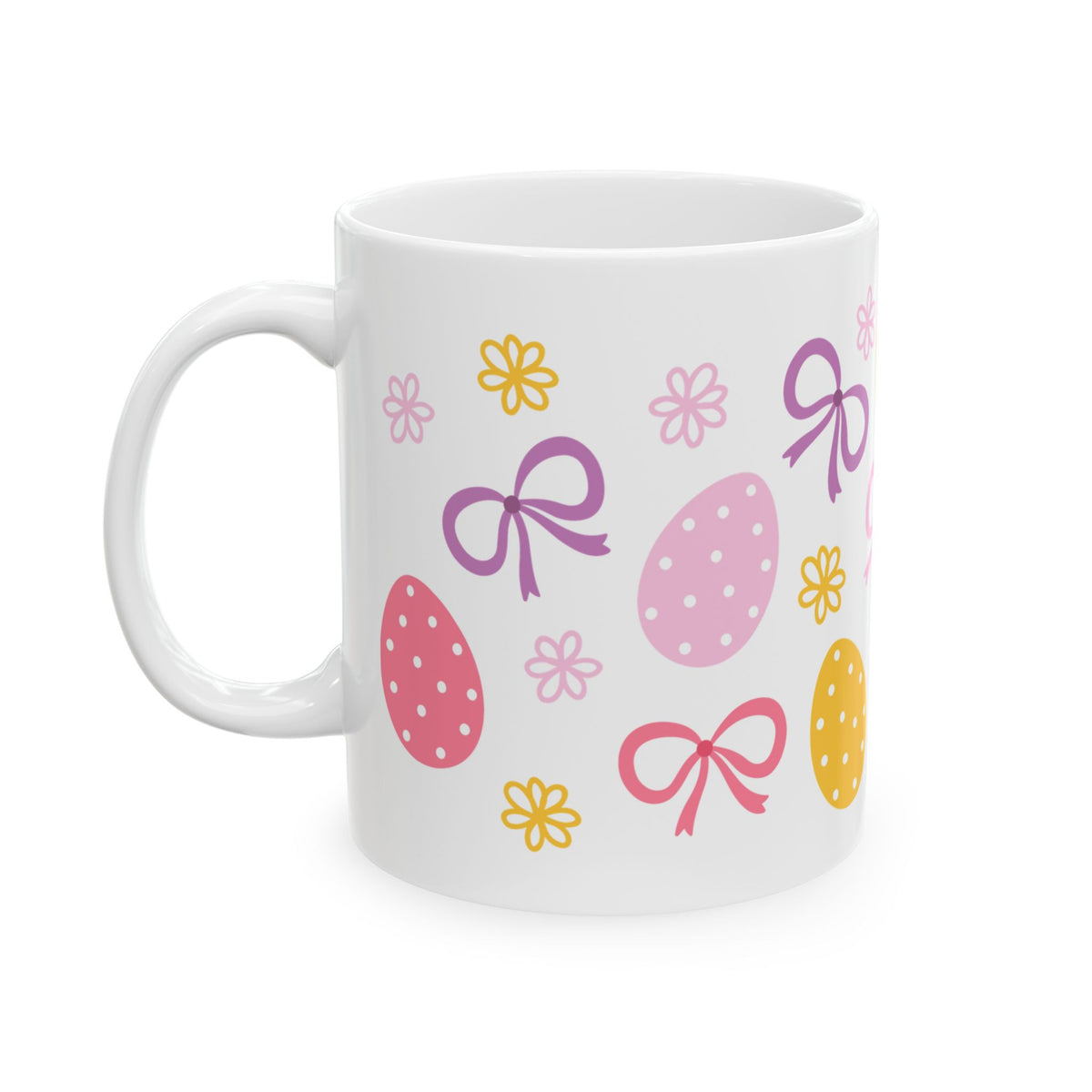 Easter Bows Cute Ceramic Mug Coffee Cup (11oz & 15oz)