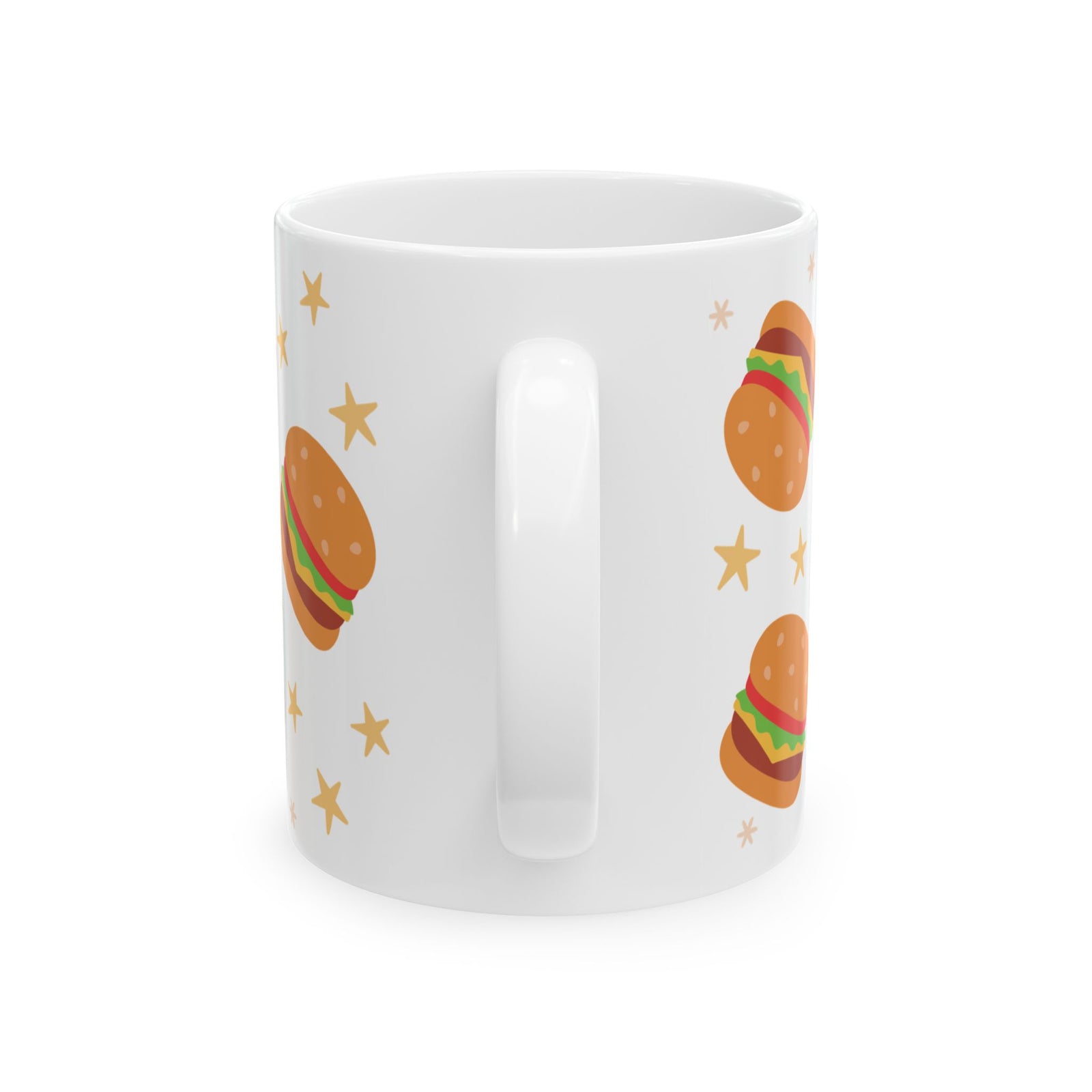 Burgers Cute Ceramic Mug Coffee Cup (11oz & 15oz)