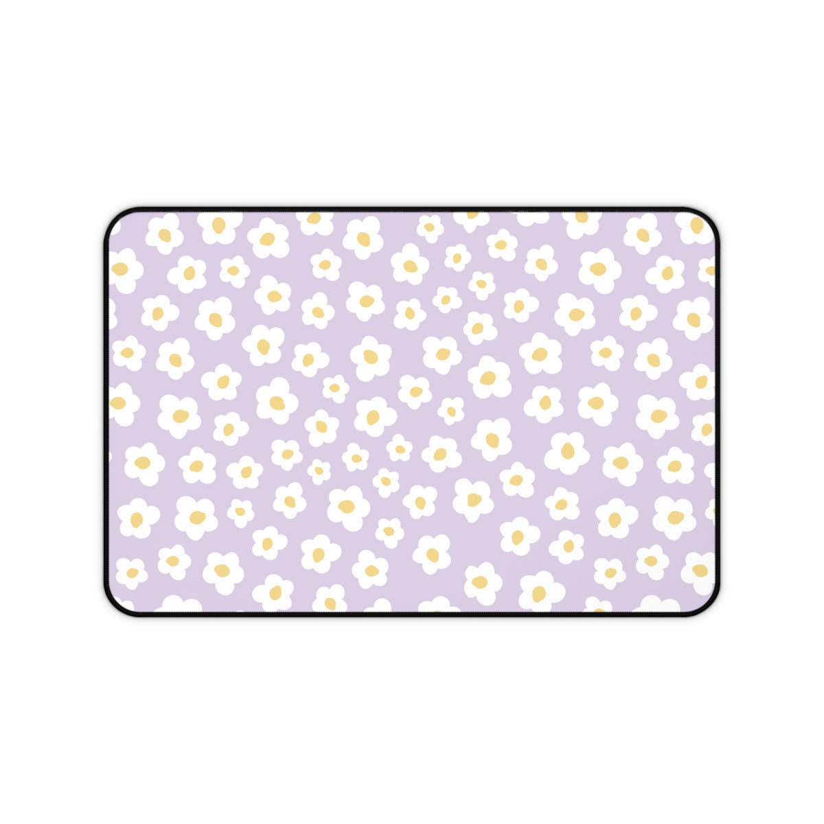 Floral Desk Mat - Lavender Daisy Flower Design for Home Office Decor - Sydney So Sweet