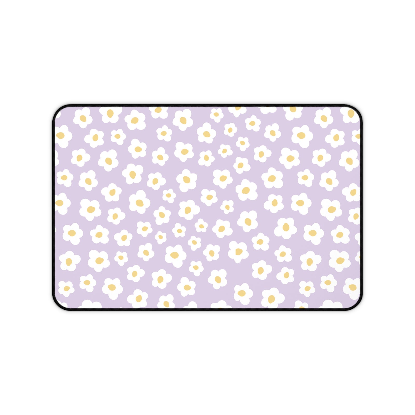 Floral Desk Mat - Lavender Daisy Flower Design for Home Office Decor - Sydney So Sweet