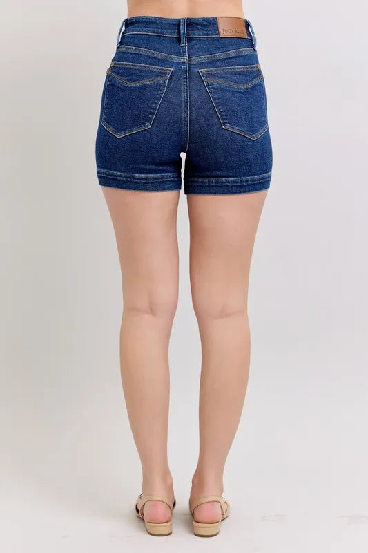 Judy Blue High Waist Tummy Control Denim Shorts - Sydney So Sweet