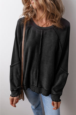 Round Neck Long Sleeve Sweatshirt - Sydney So Sweet