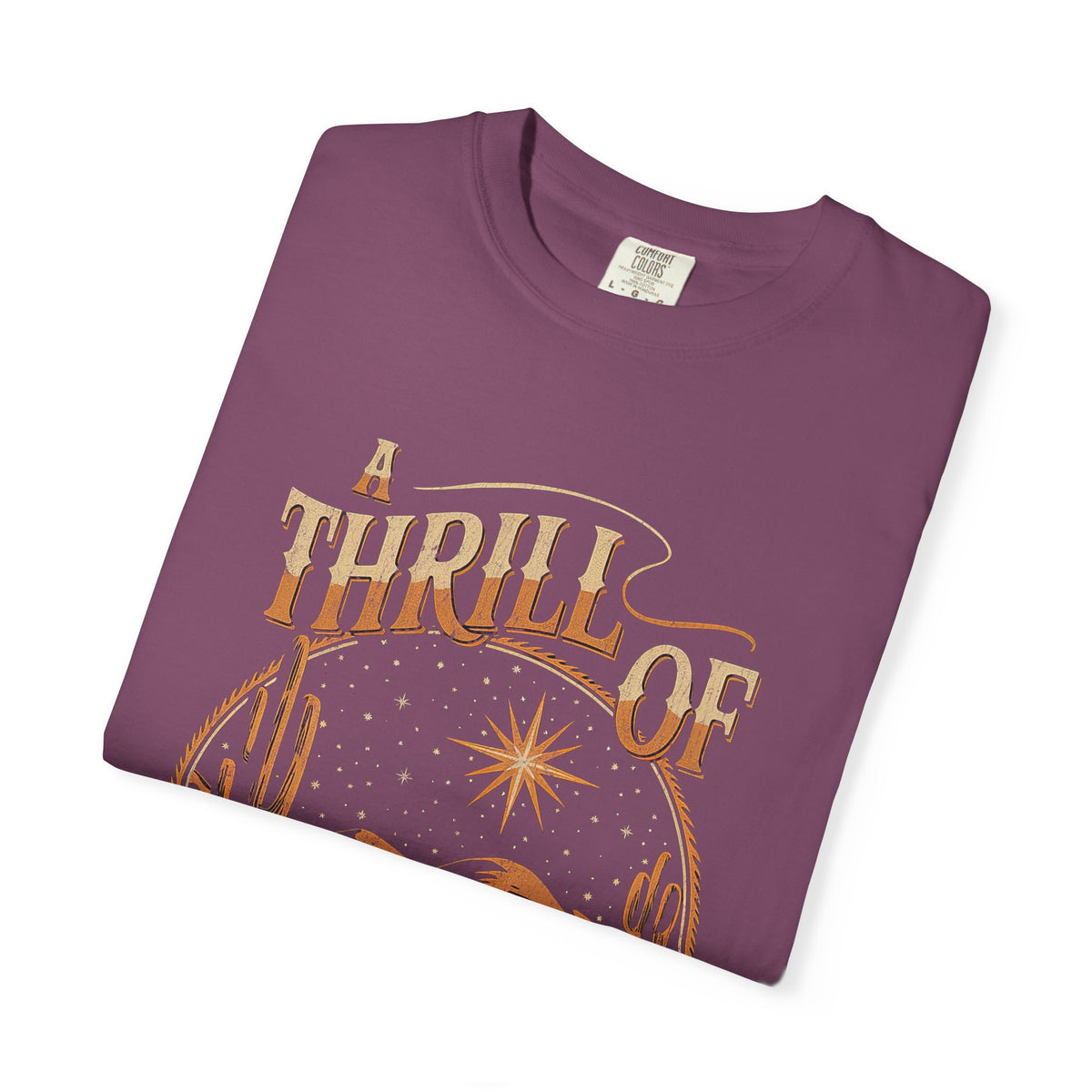A Thrill of Hope Christmas Eve Distressed T-Shirt Christian Graphic Tee