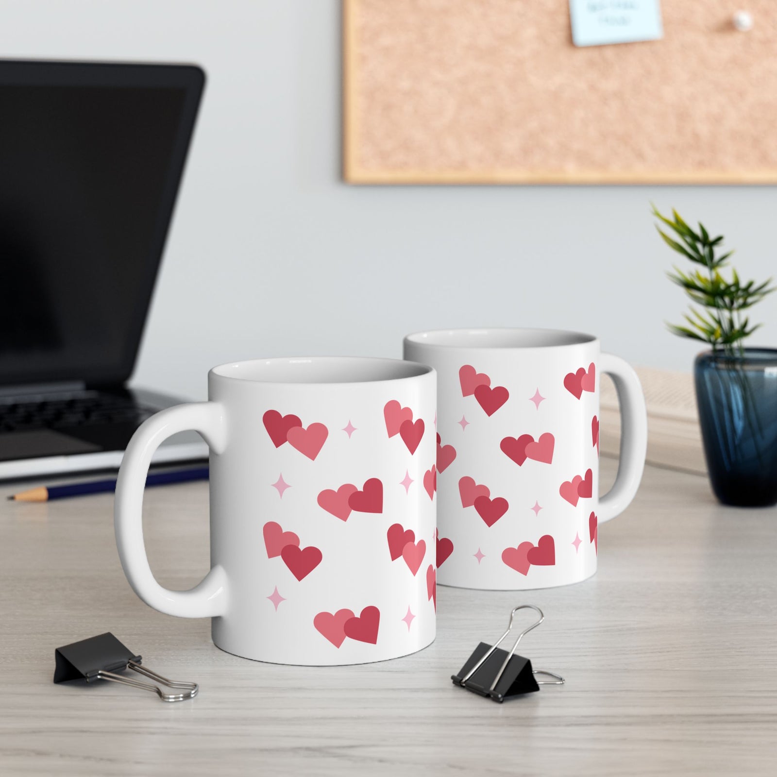 Lovey Dovey Heart Valentine Mug — Cute Valentine’s Day Coffee Cup (11oz & 15oz) - Sydney So Sweet