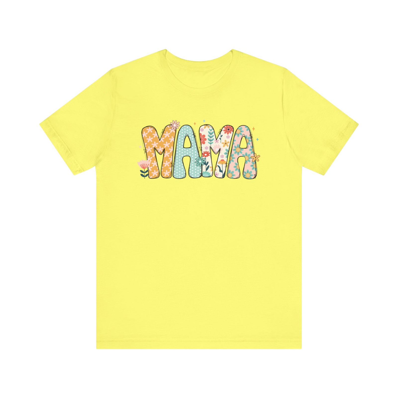 Floral Mama Women's Graphic Tee Flower Mom T-Shirt