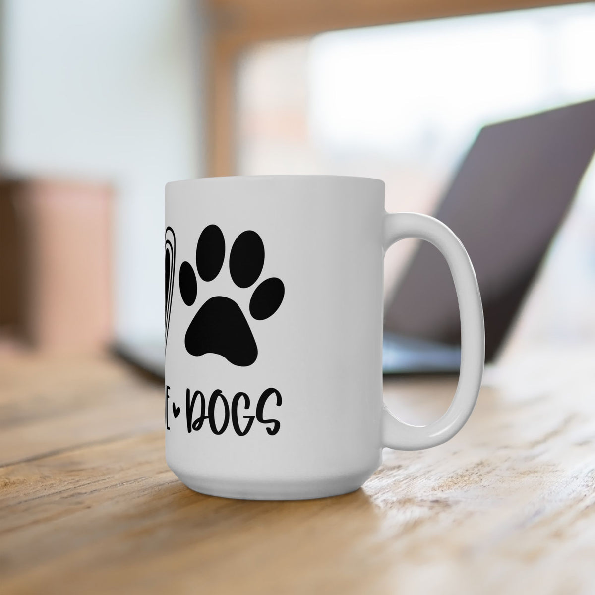 Peace Love Dogs Ceramic Mug Cute Ceramic Mug Coffee Cup (11oz & 15oz)