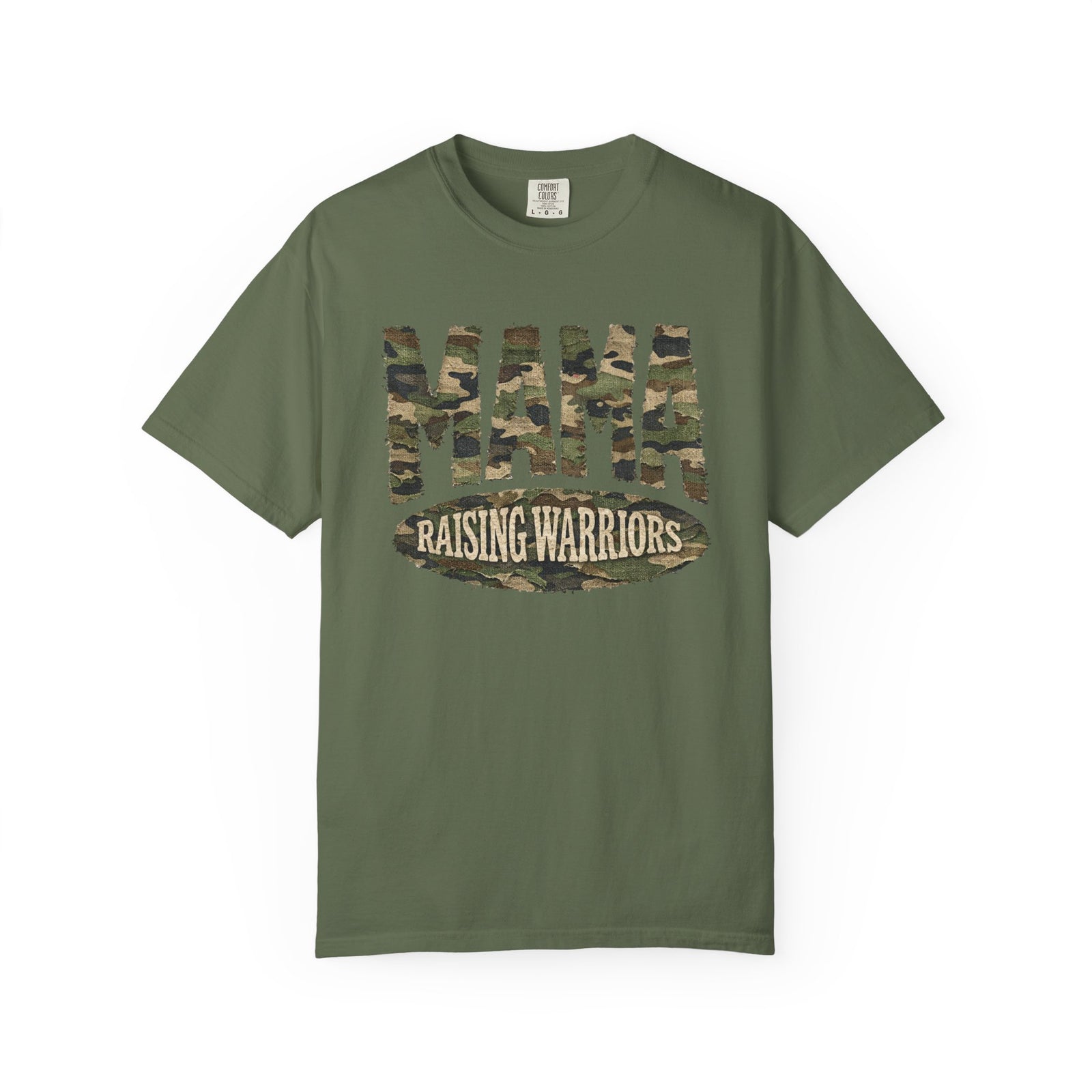 Mama Raising Warriors T-Shirt Camo Mom Graphic Tee