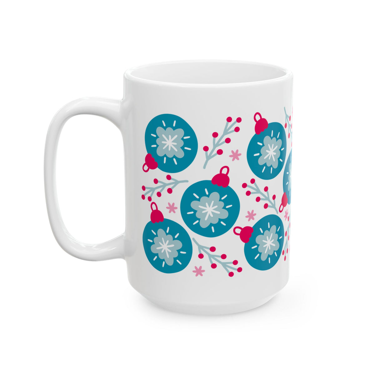 Opulent Ornaments Christmas Ceramic Mug Coffee Cup (11oz & 15oz)