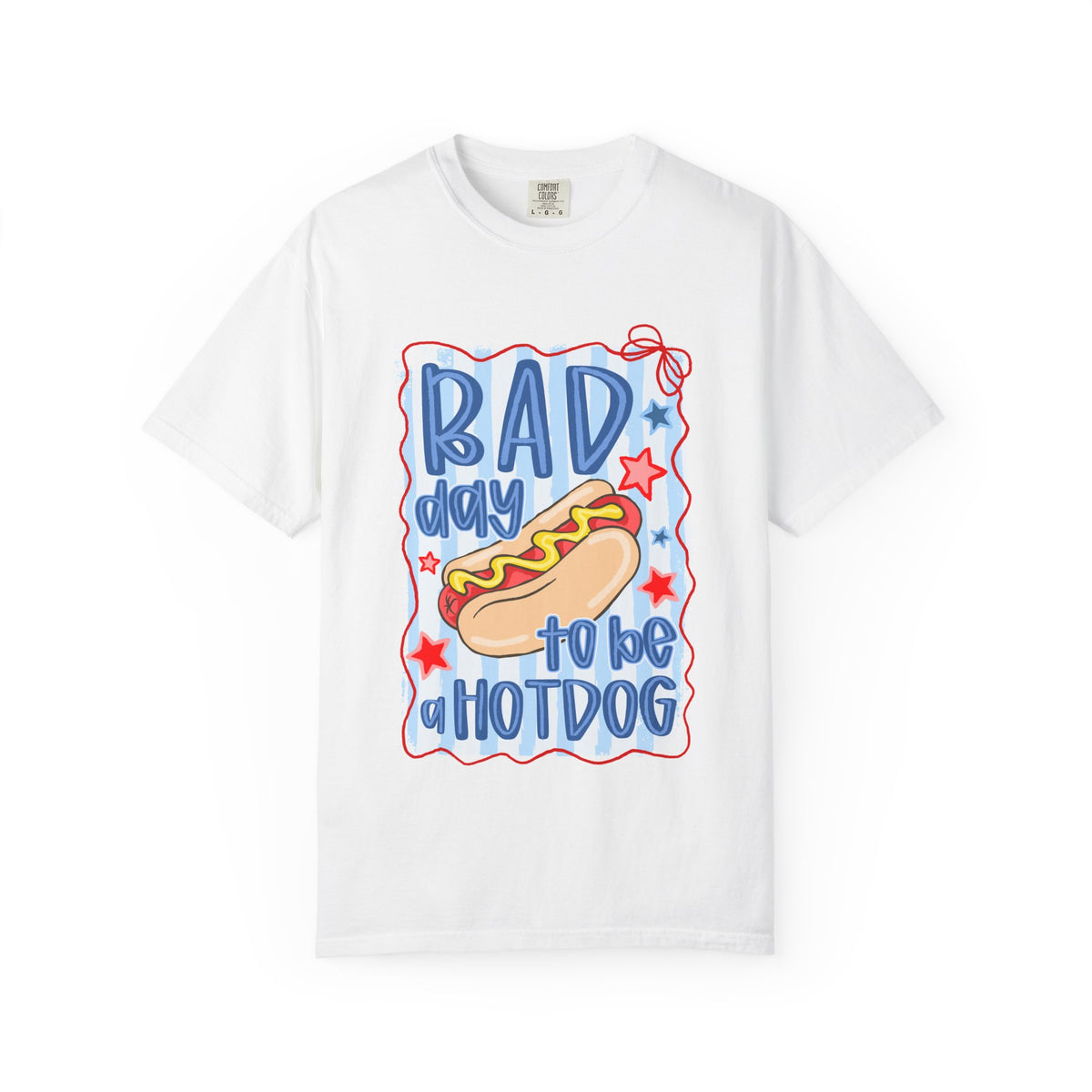 Bad Day to Be a Hotdog T-Shirt Funny Retro Patriotic Graphic Tee