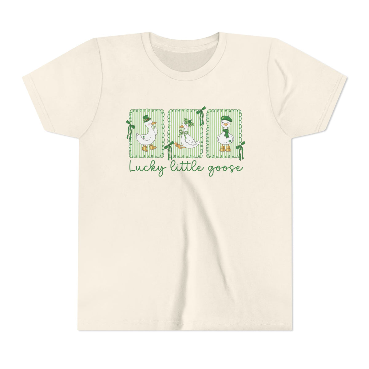 Lucky Little Goose Youth Tee Cute St. Patrick's Day Kids T-Shirt